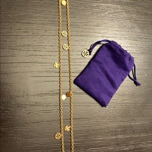 Tory Burch long logo necklace